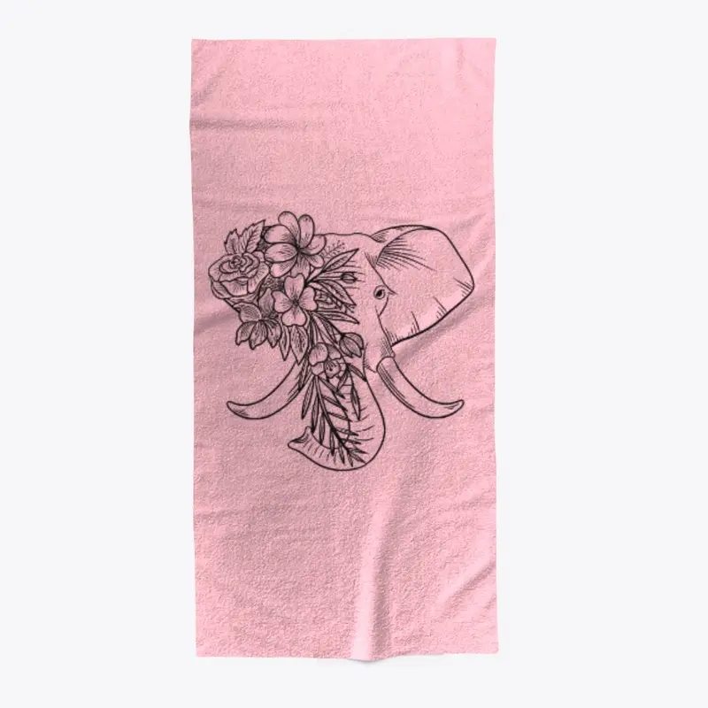 Elephant beach towel